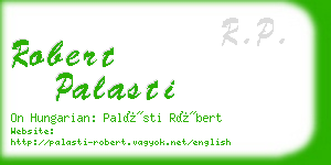 robert palasti business card